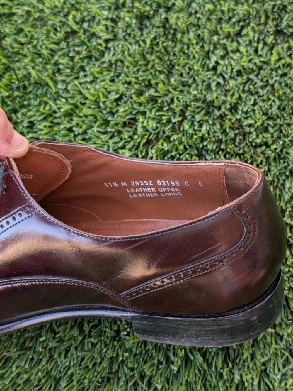 Men's Bostonian Classic Canton Brown Leather Dress Shoes 20352 Sz 11.5 M